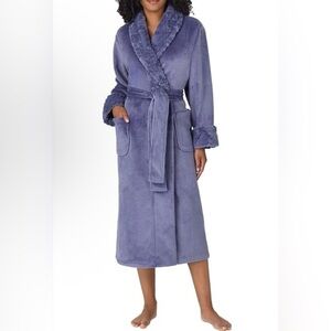 Midnight by Carole Hochman Plush Robe in Deep Blue